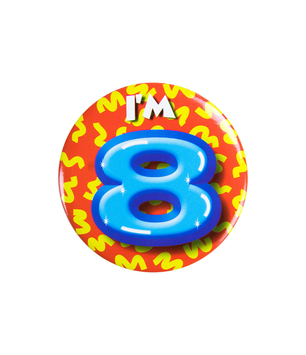 Button I’m 8 jaar