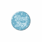 Gender reveal button Team boy! | Happy 5,5cm