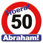Huldeschild 50 jaar Abraham