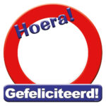 Huldeschild Gefeliciteerd