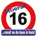 Huldeschild 16 jaar