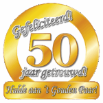 Huldeschild Jubileum 50 jaar getrouwd