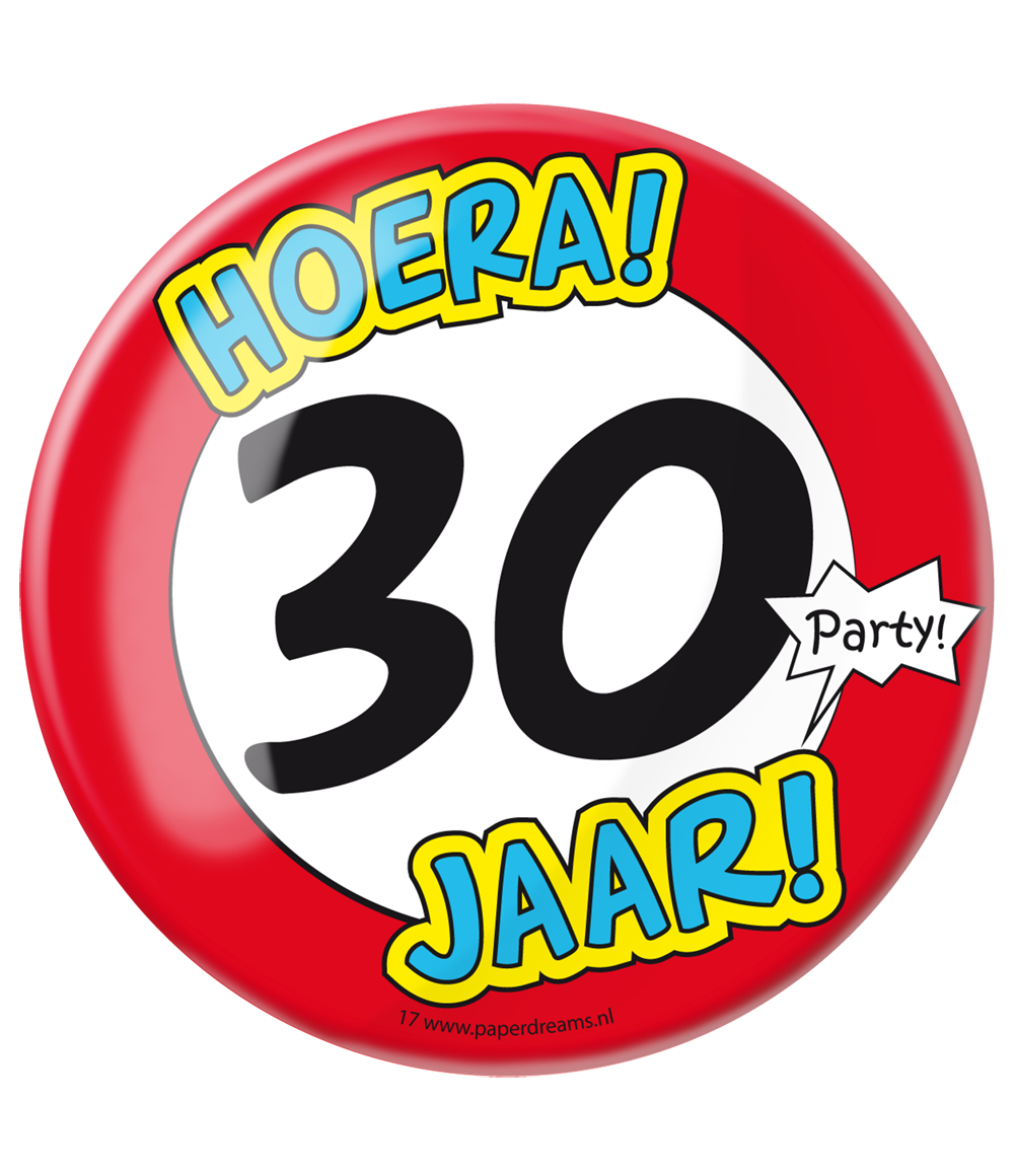 Button XL 30 jaar
