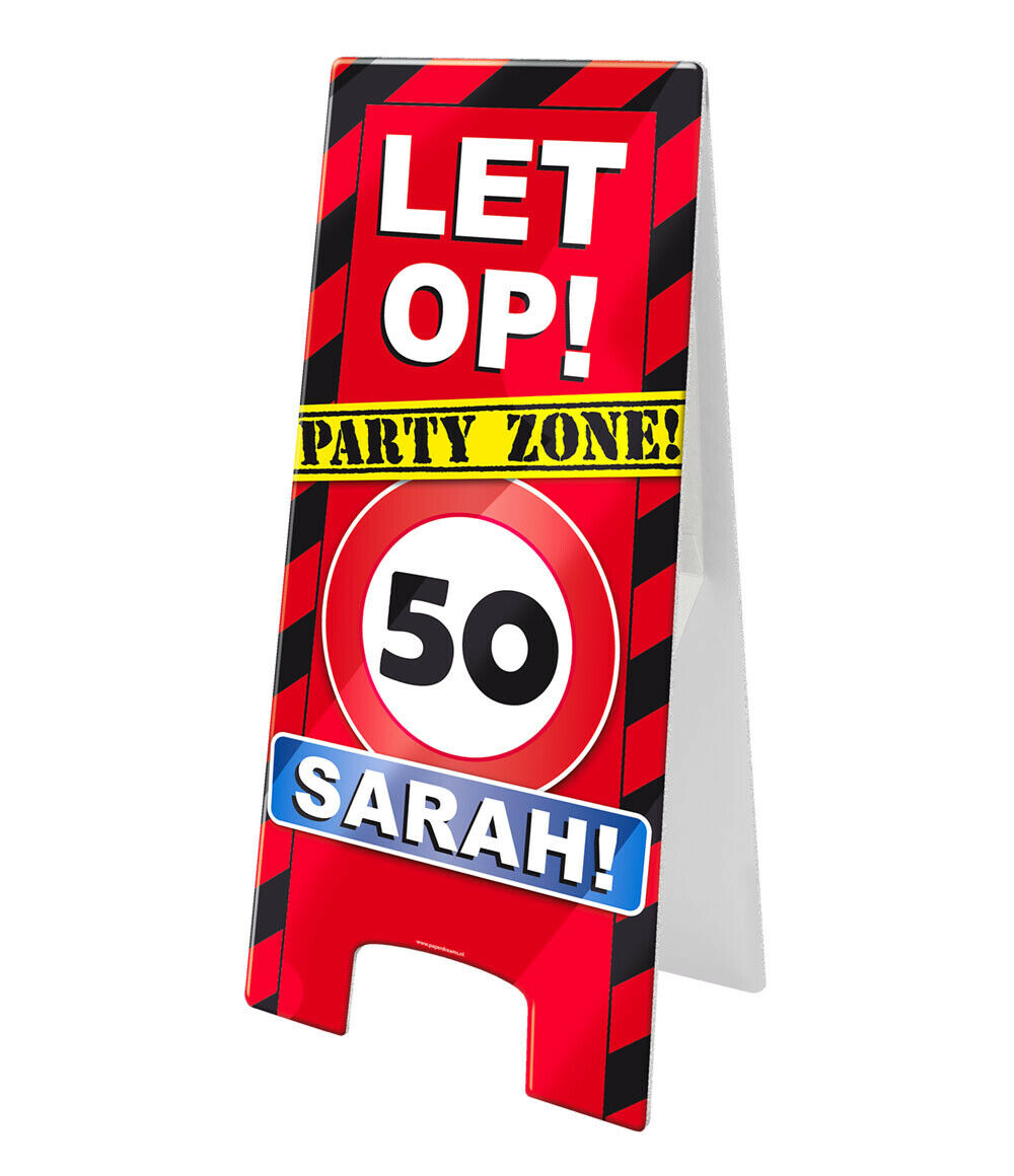 Waarschuwingsbord Sarah