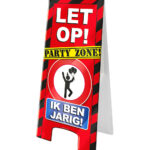 Waarschuwingsbord Ik ben jarig