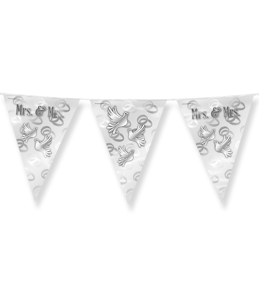 Bruiloft slingers Dames, Mrs. & Mrs. | Happy 10m