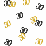 Leeftijd confetti 30 jaar Goud/zwart