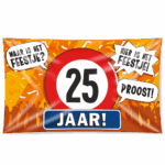 XXL Gevelvlag 25 jaar | Sign 150cm