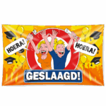 XXL Gevelvlag Geslaagd | Sign 150cm