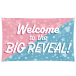 Gender reveal XXL gevelvlag 150cm