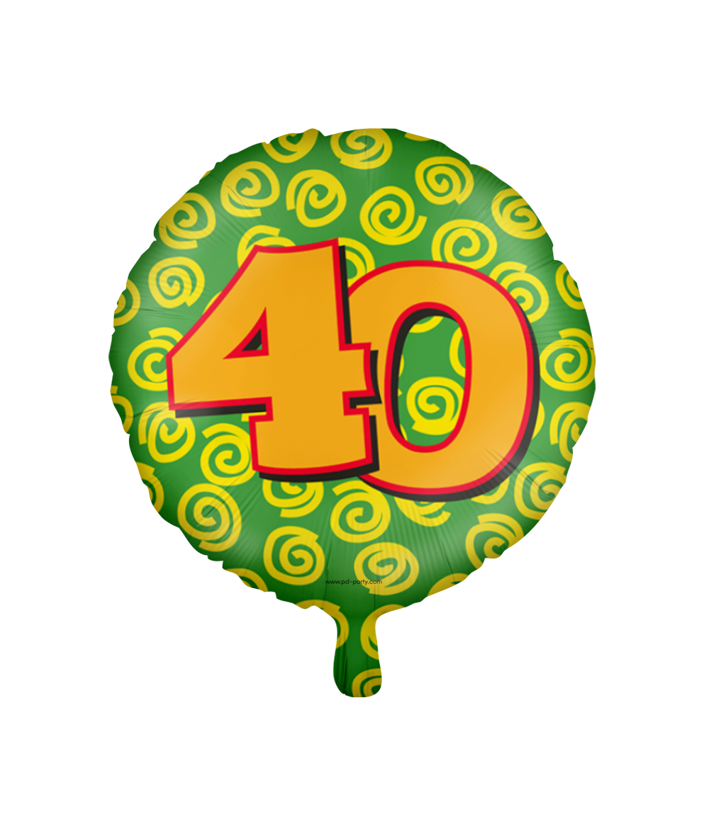 Folieballon 40 jaar | Happy 45cm
