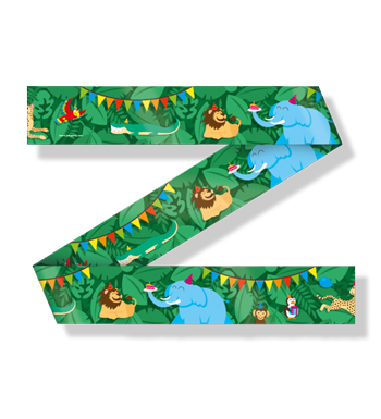 Afzetlint Jungle feest versiering