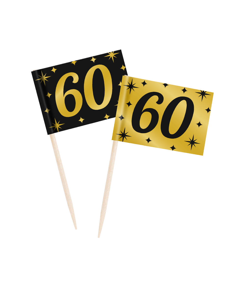 60 jaar feest decoratie classy party goud zwart versiering 60 jaar