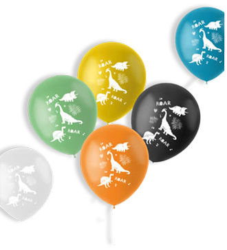 Dino Roars ballonnen feest versiering kids verjaardag