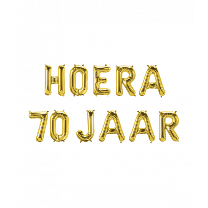 Ballonslinger Hoera 70 jaar