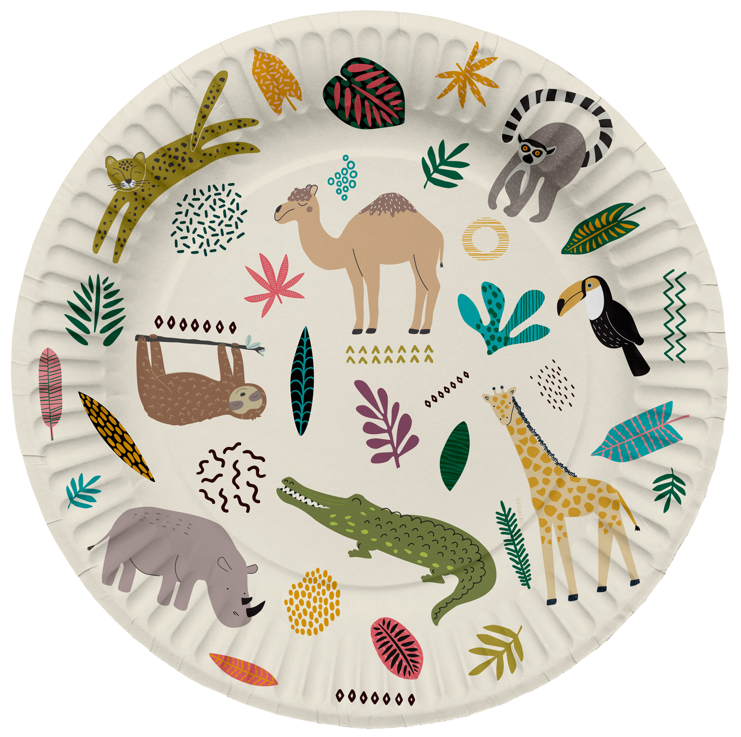 Borden Zoo Party 8 stuks