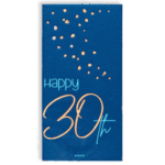 Servetten 30 jaar Elegant True Blue feestversiering