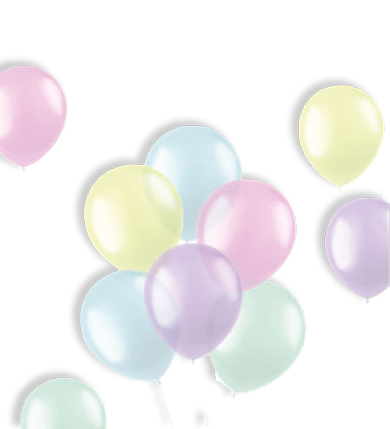 Doorzichtige Ballonnenmix Pastel Feest versiering verjaardag
