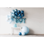Blauwe Folie Ballonnen Set Baby BOY