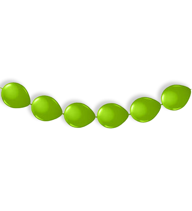 KnoopBallonnen Groen feest versiering