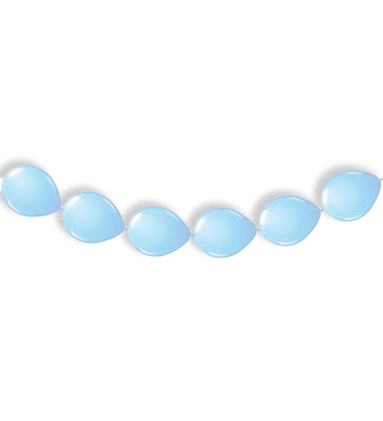 KnoopBallonnen Licht Blauw feest versiering