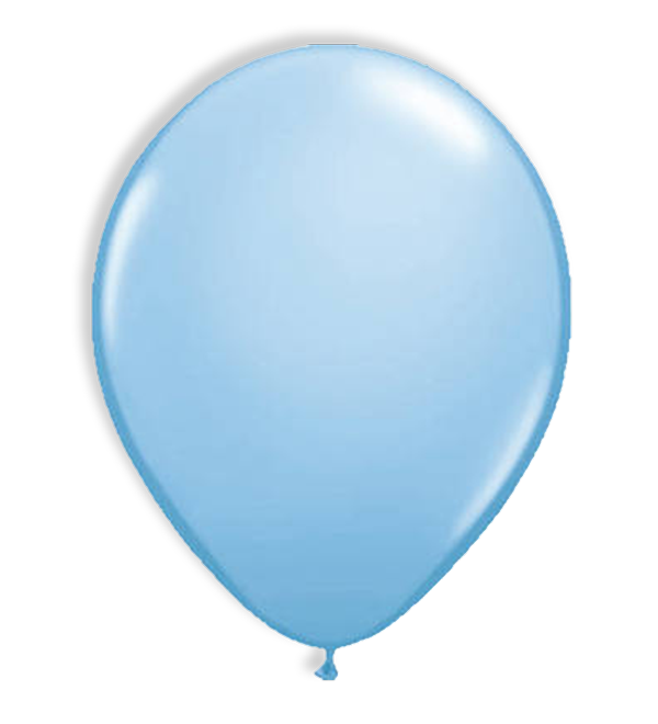 Ballonnen Lichtblauw Metallic feest versiering gender reveal