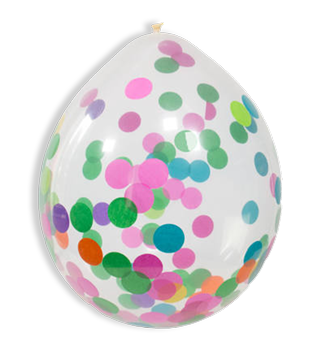 Confetti Ballonnen meerkleurig 33cm feest versiering