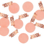 Tafelconfetti "Happy Birthday" Elegant Lush Blush