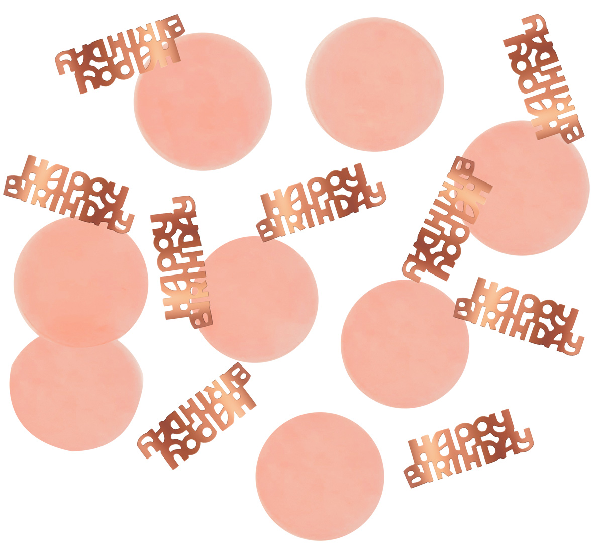 Tafelconfetti "Happy Birthday" Elegant Lush Blush