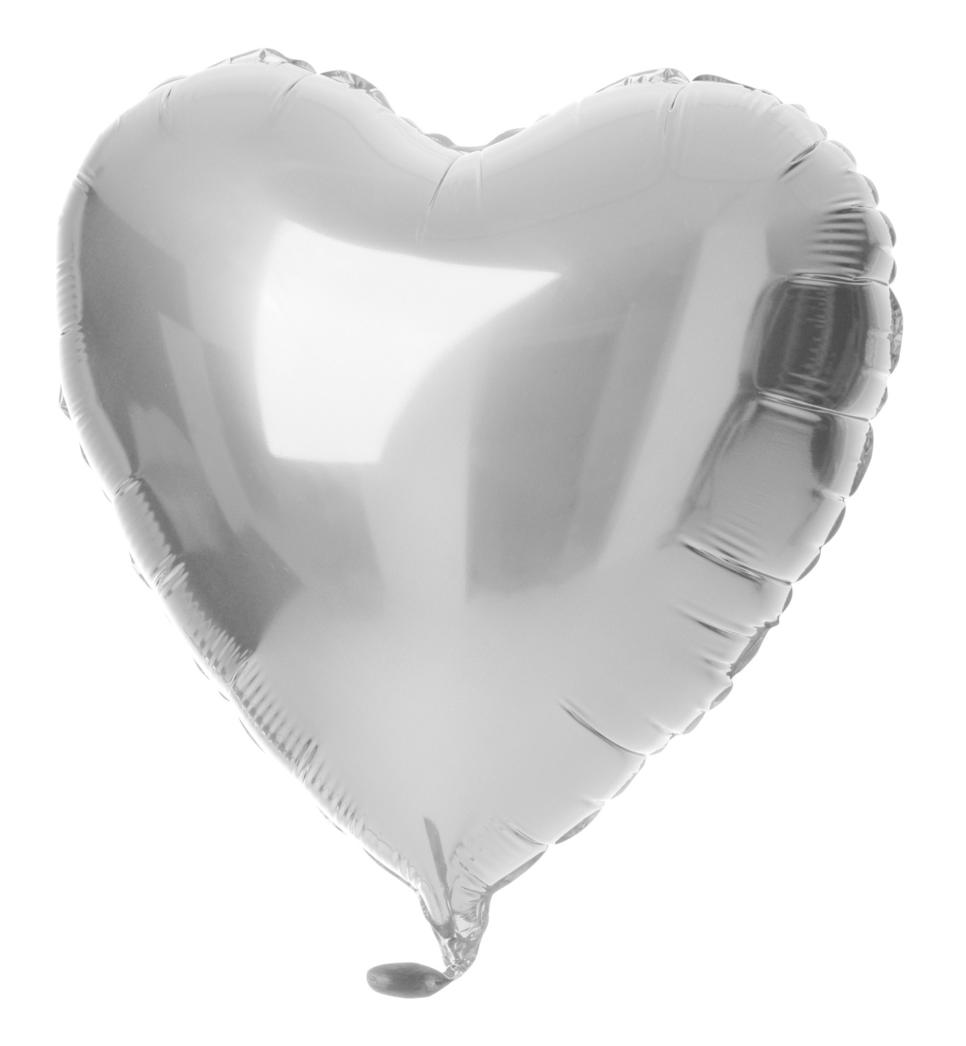 Folieballon Hartvormig Zilverkleurig | 45 cm