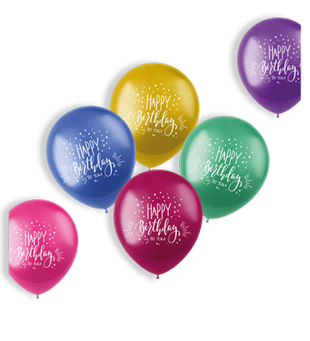 Ballonnenmix Happy Birthday Feest versiering verjaardag