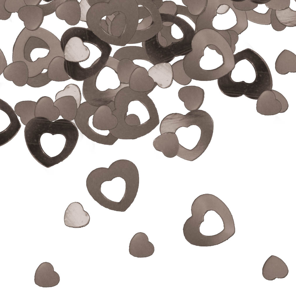 Tafelconfetti Hartjes Zilver | 14gr.