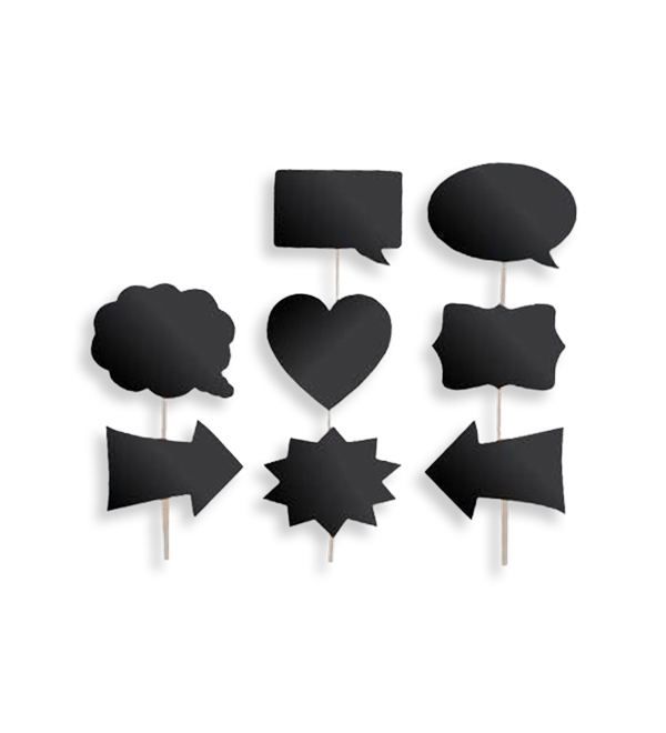 Photo booth props set