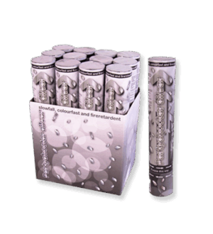 Zilveren confetti shooter