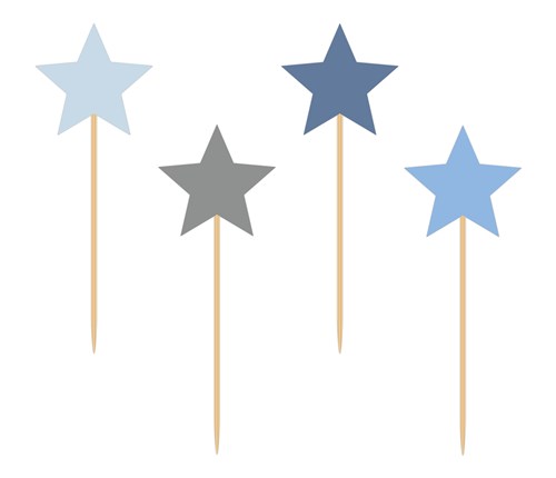 Feest prikkers sterretjes 8 stuks