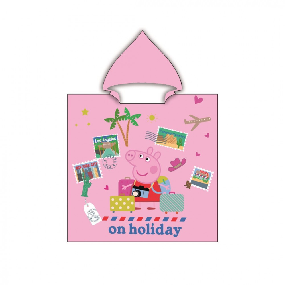 peppa pig badponcho