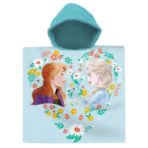 Disney Frozen Bad Poncho Flowers