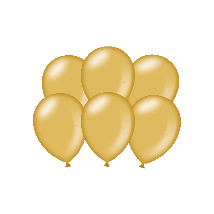 Latex ballon goud metallic