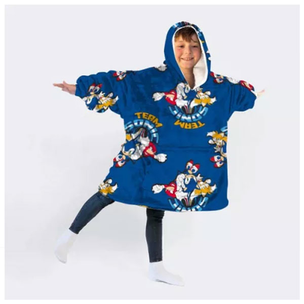 Sonic Hoodie Fleece Poncho